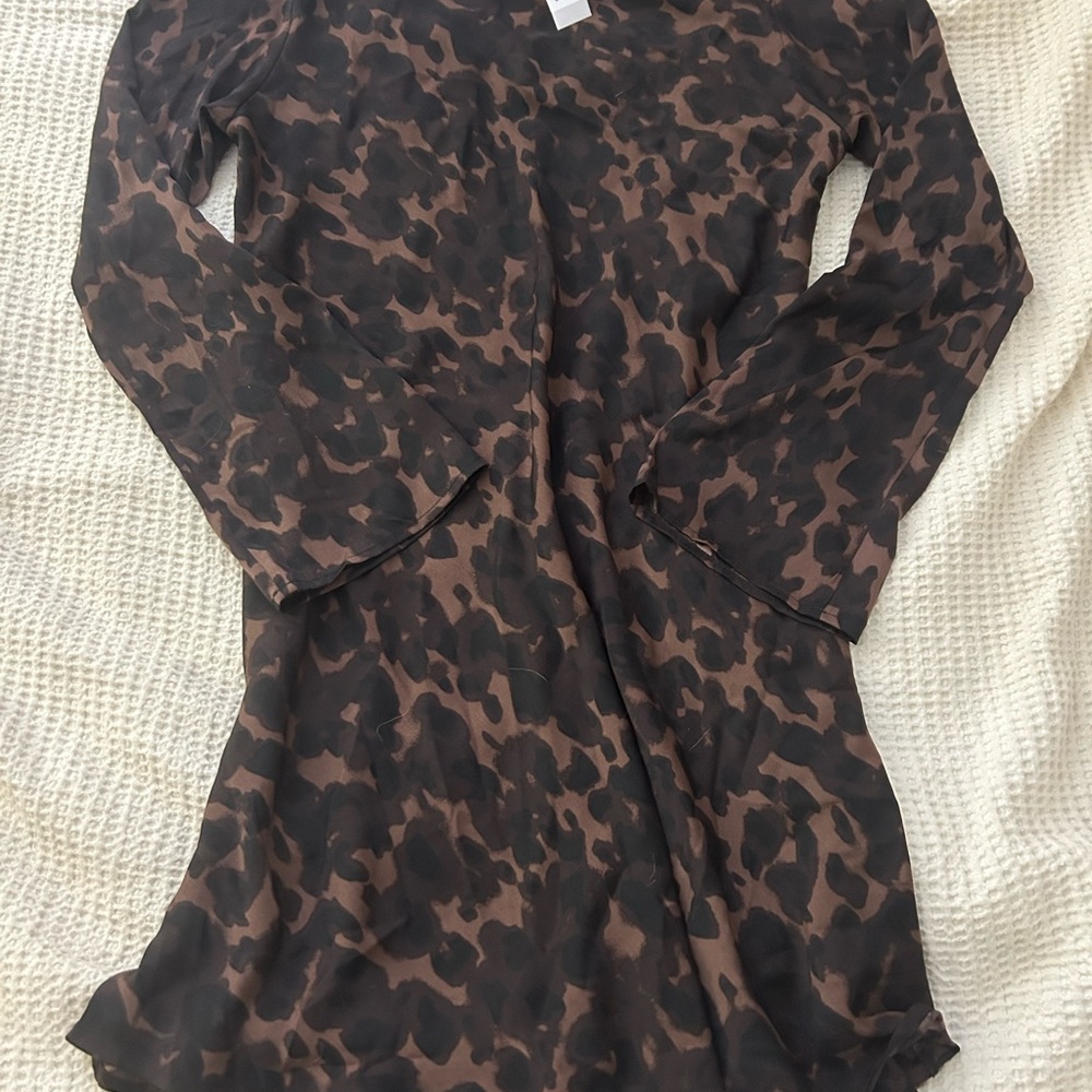GAP Satin Boatneck Mini Dress